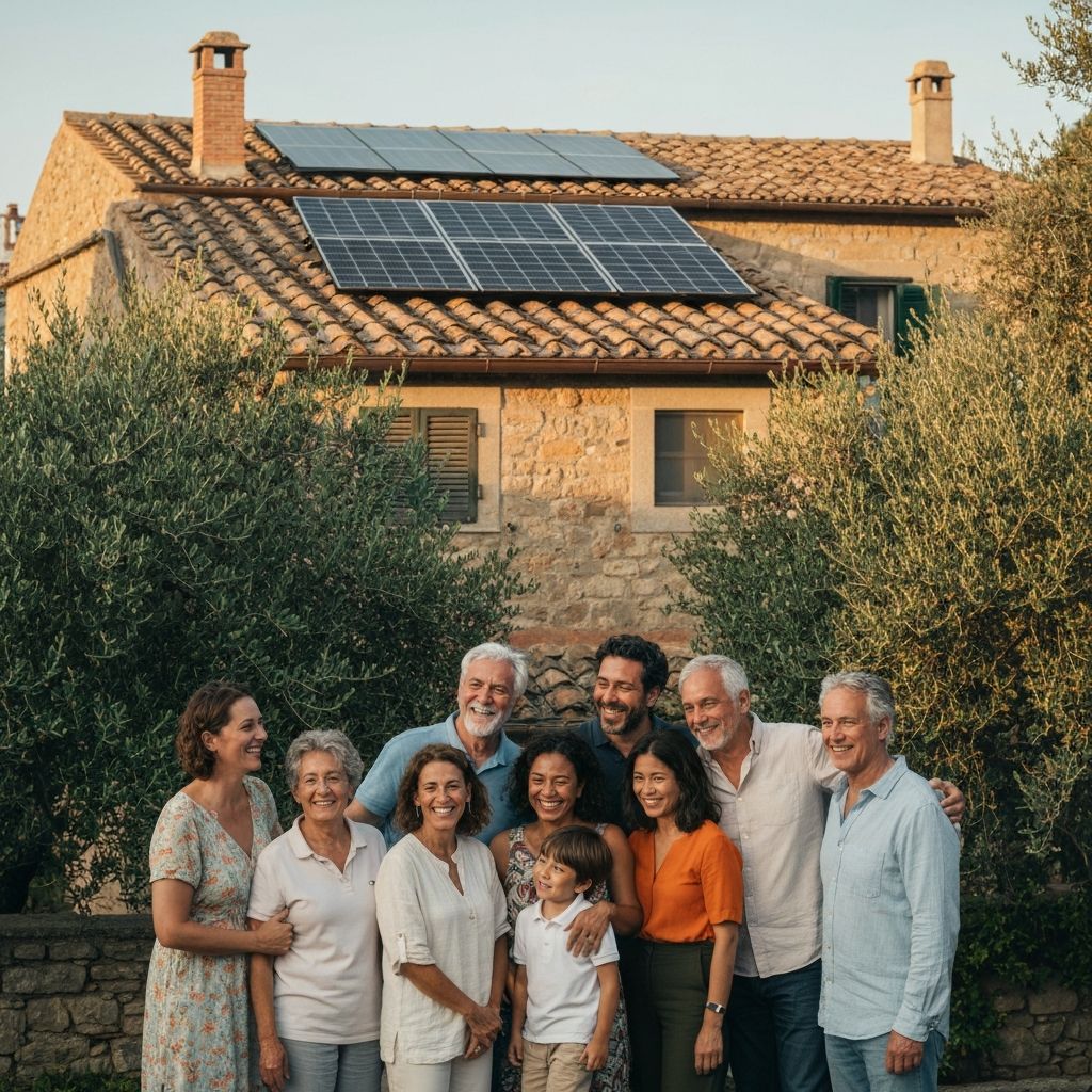 Comunità italiana che collabora per l'energia rinnovabile